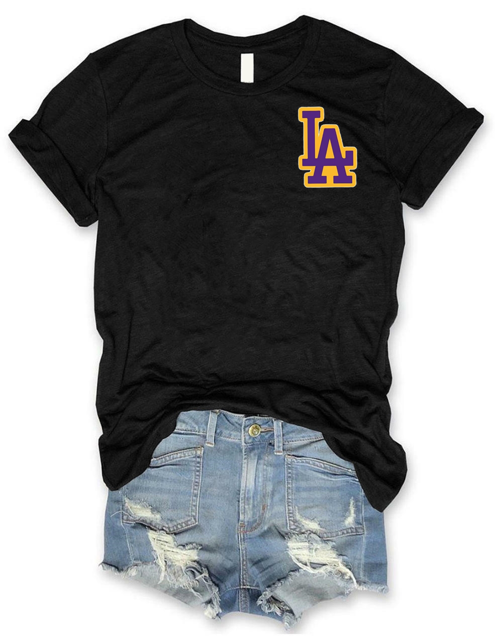 L.A Basketball Custom Number T-shirt