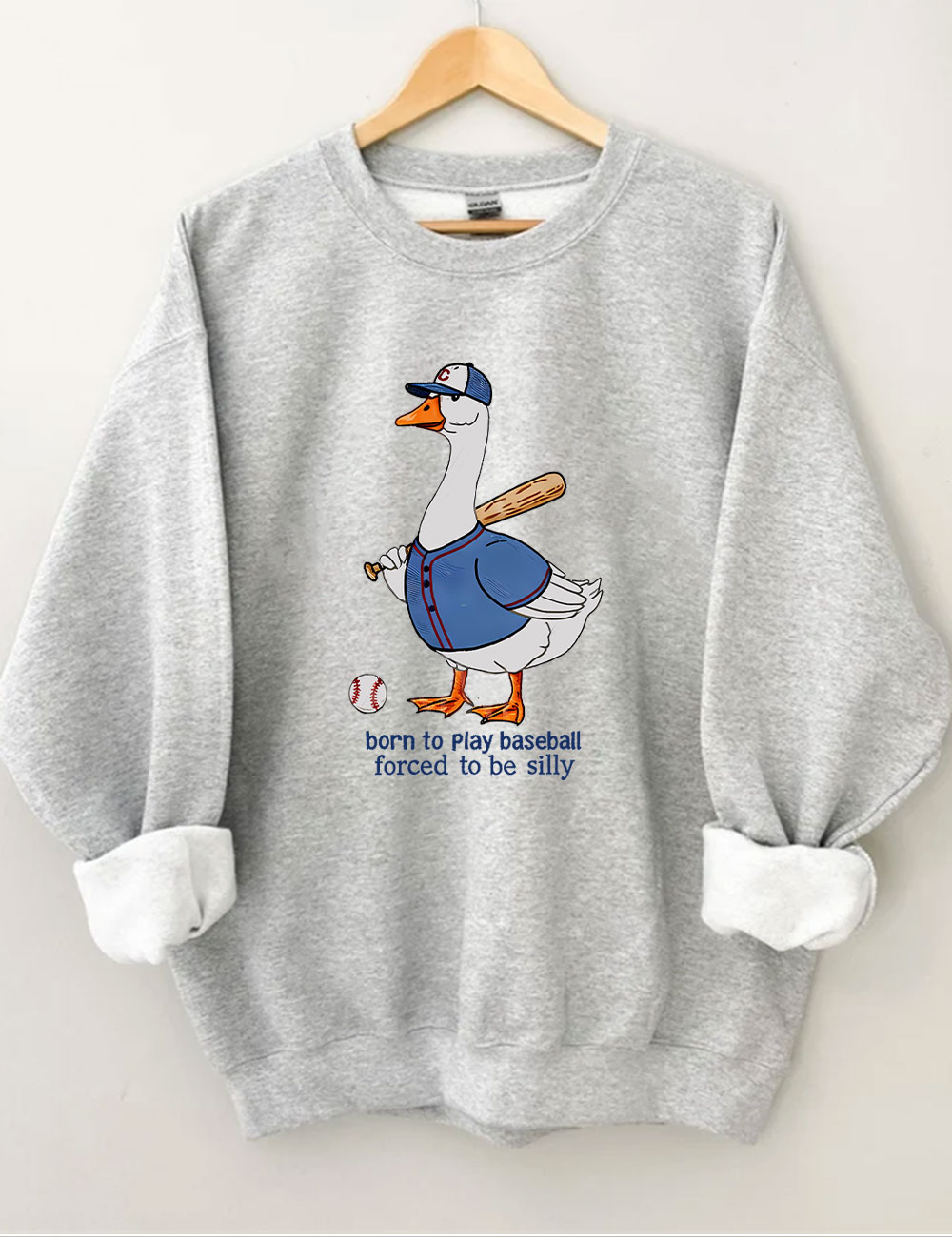 Silly Goose Baseball Sweatshirt