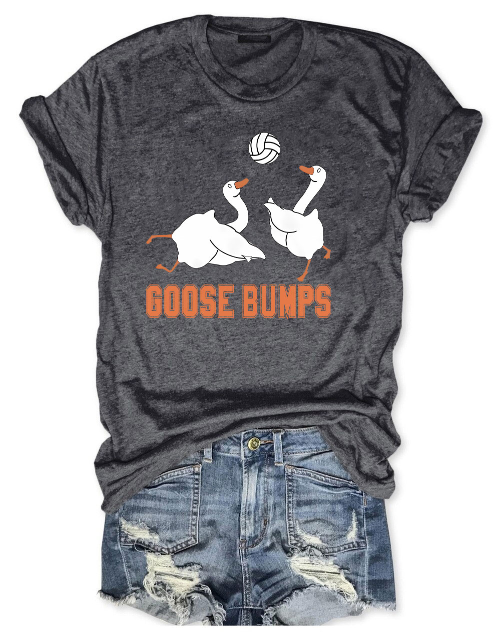 Goose Bumps Funny Volleyball T-shirt