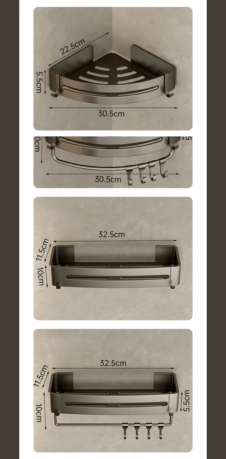 3 tier shower caddy - capacity and use view