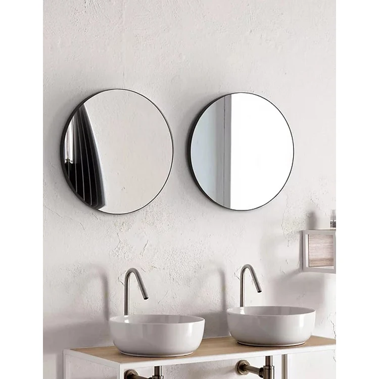 LED lighting effect - round vanity mirror
