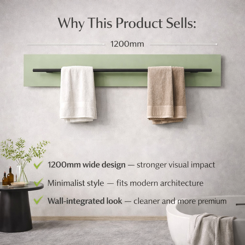 Commercial grade stainless steel towel warmer detail