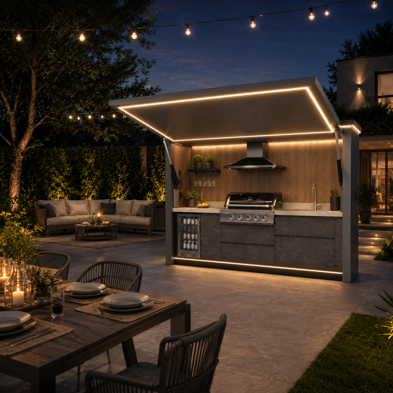outdoor kitchen cabinet