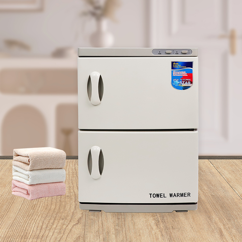Double Door Heated Towel Warmer Cabinet With UV Sterlizer