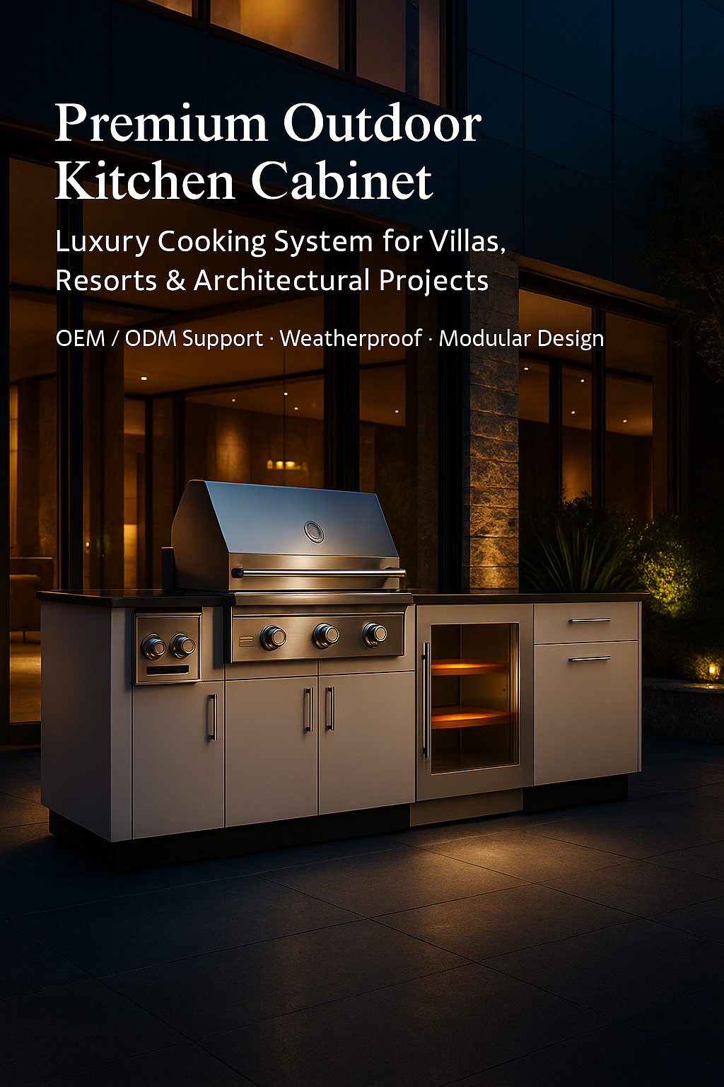 Custom kitchen cabinets manufactured for large residential projects