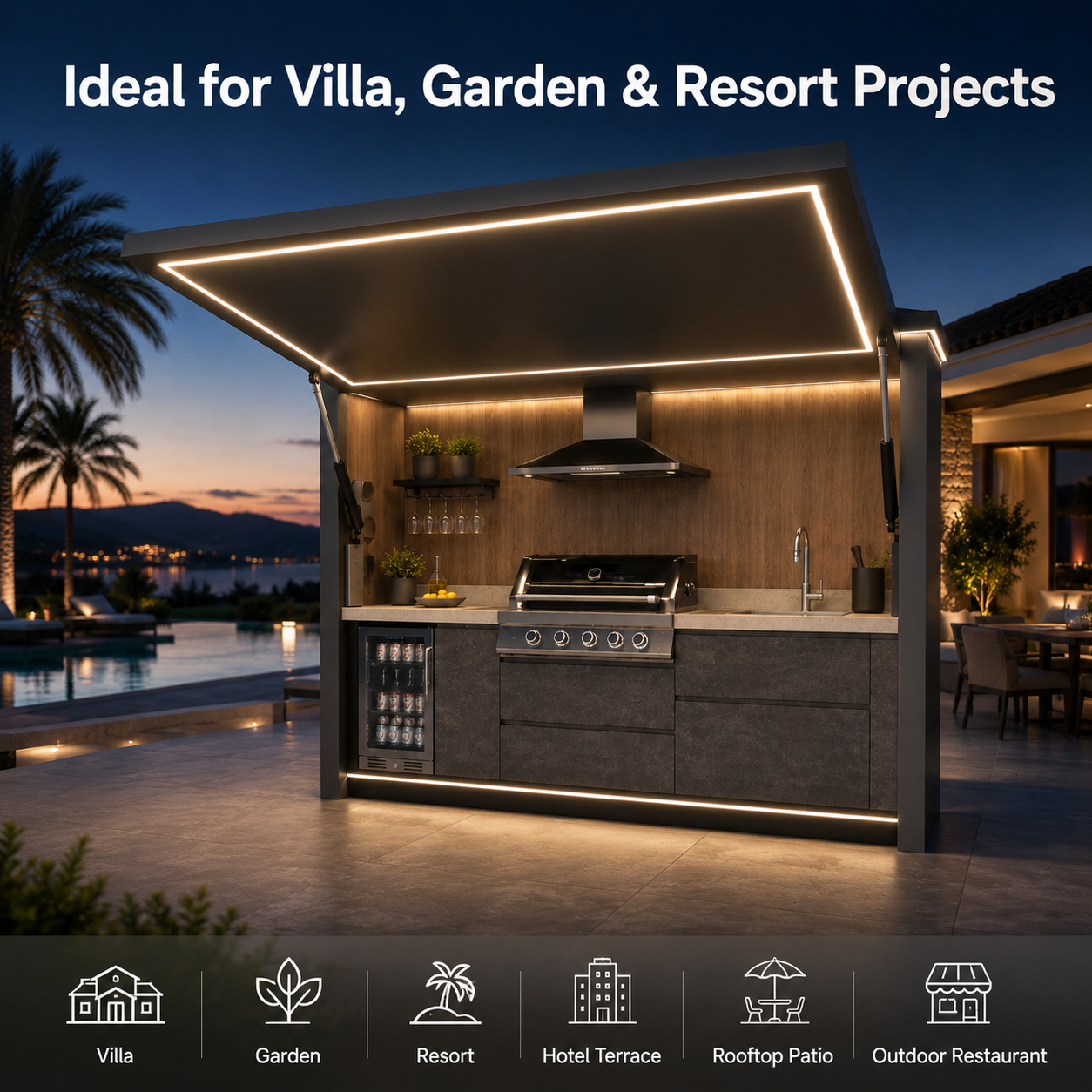 outdoor kitchen cabinet