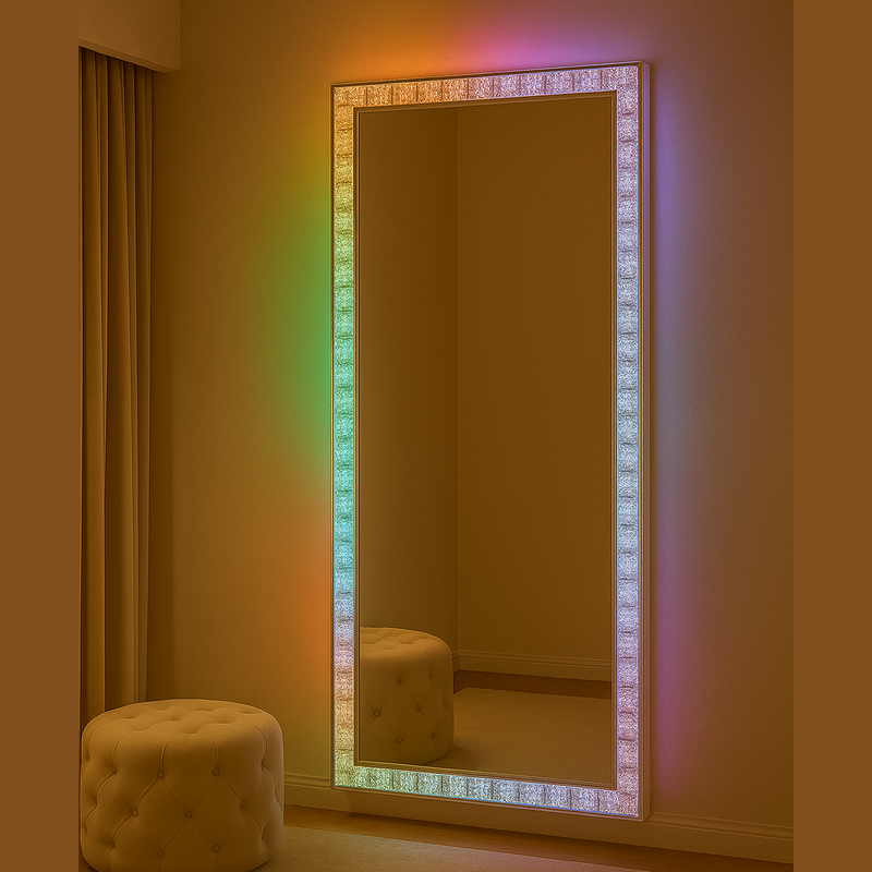 luxury crystal mirror for hotels