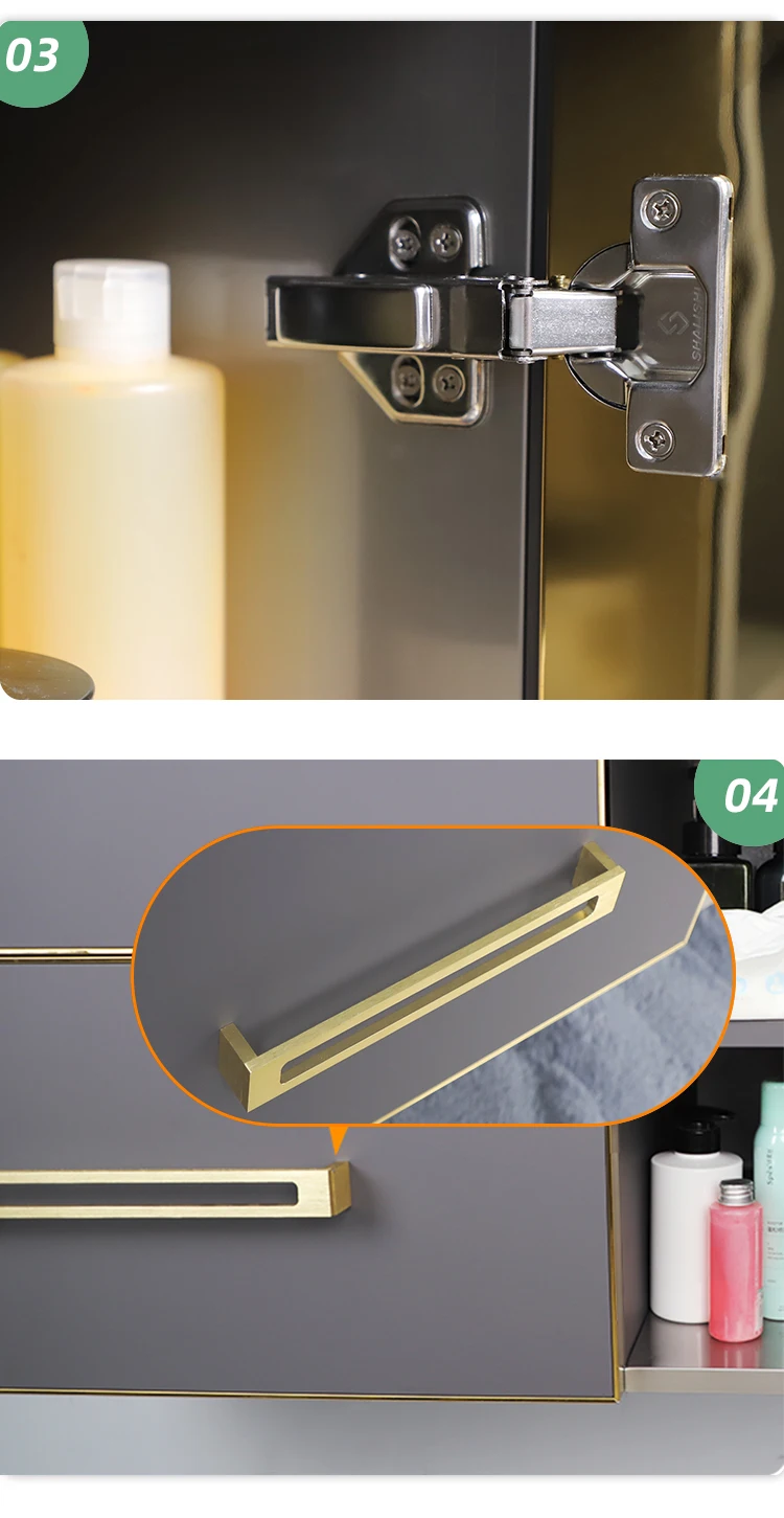 Close-up of waterproof grey slate countertop