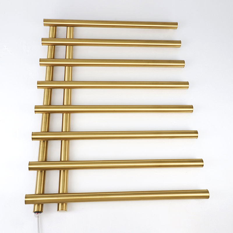 Waterproof Round Tube Heated Towel Warmer Rack