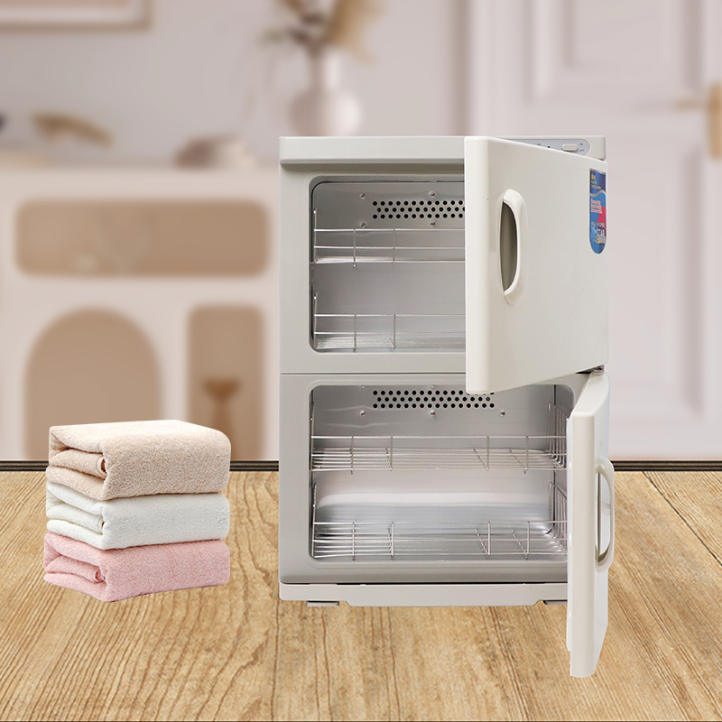 Double Door Heated Towel Warmer Cabinet With UV Sterlizer