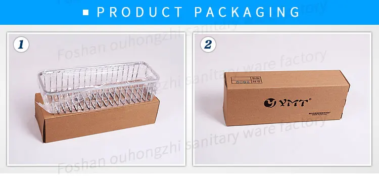 Corner shower shelf installation on tiled wall