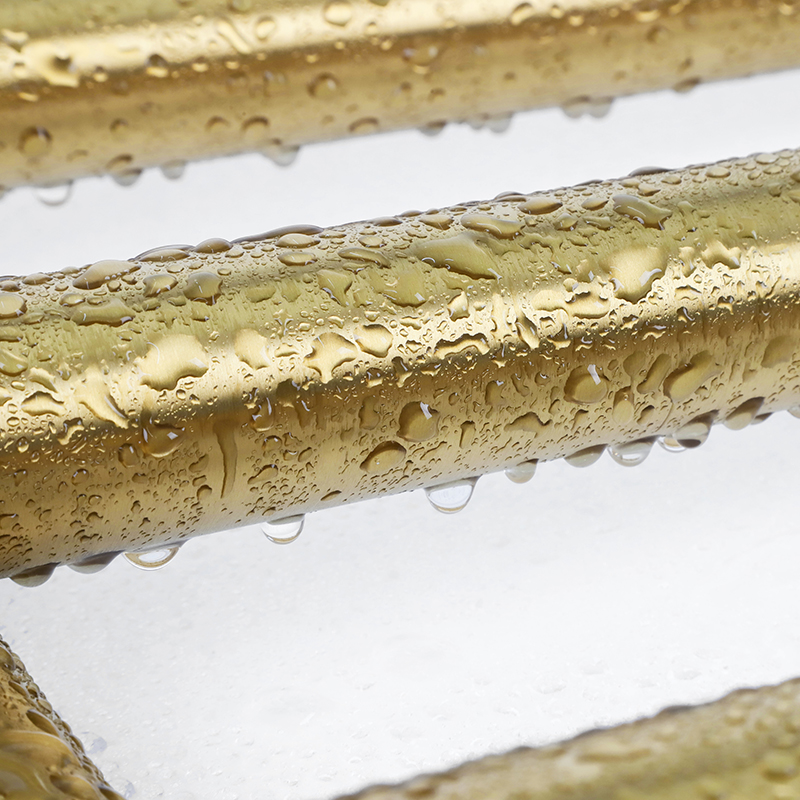 Waterproof Round Tube Heated Towel Warmer Rack