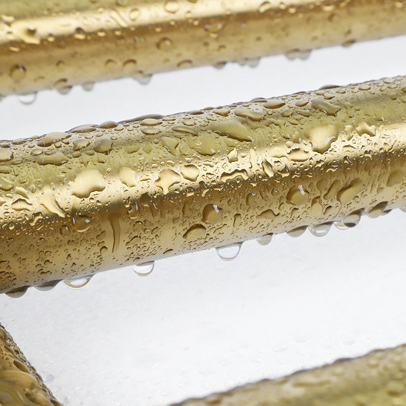 Waterproof Round Tube Heated Towel Warmer Rack