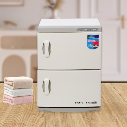 Double Door Heated Towel Warmer Cabinet With UV Sterlizer