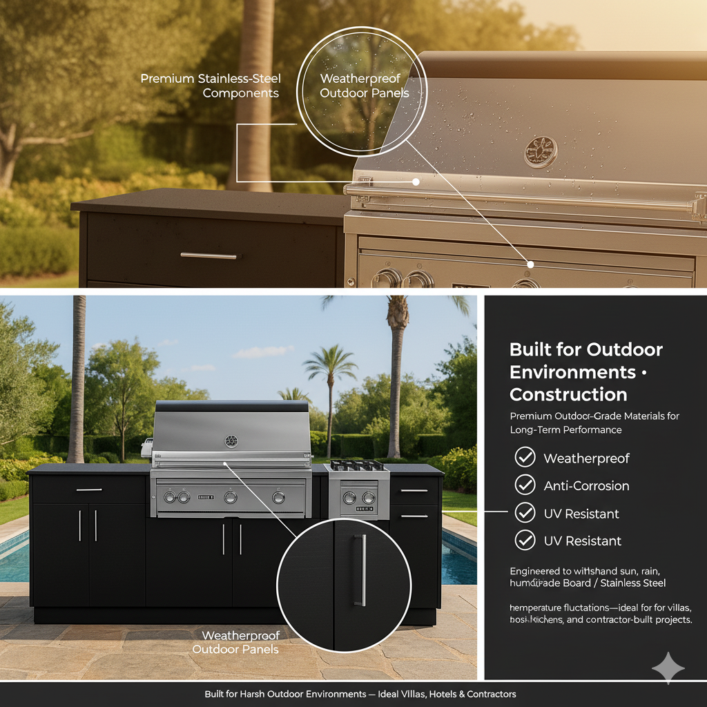 Custom kitchen cabinets designed for large residential development projects