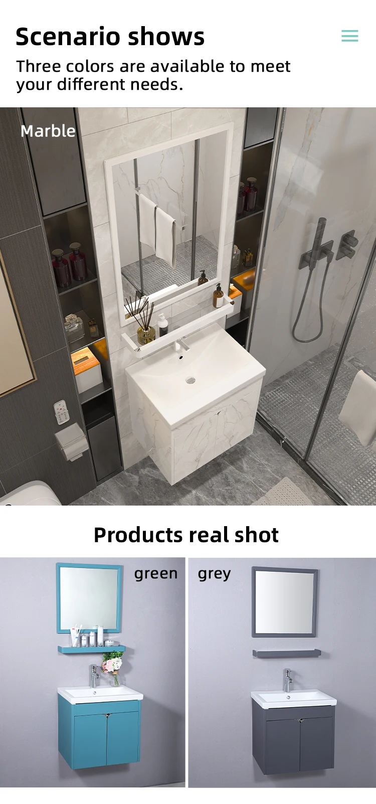 Packaged bathroom vanity ready for shipment