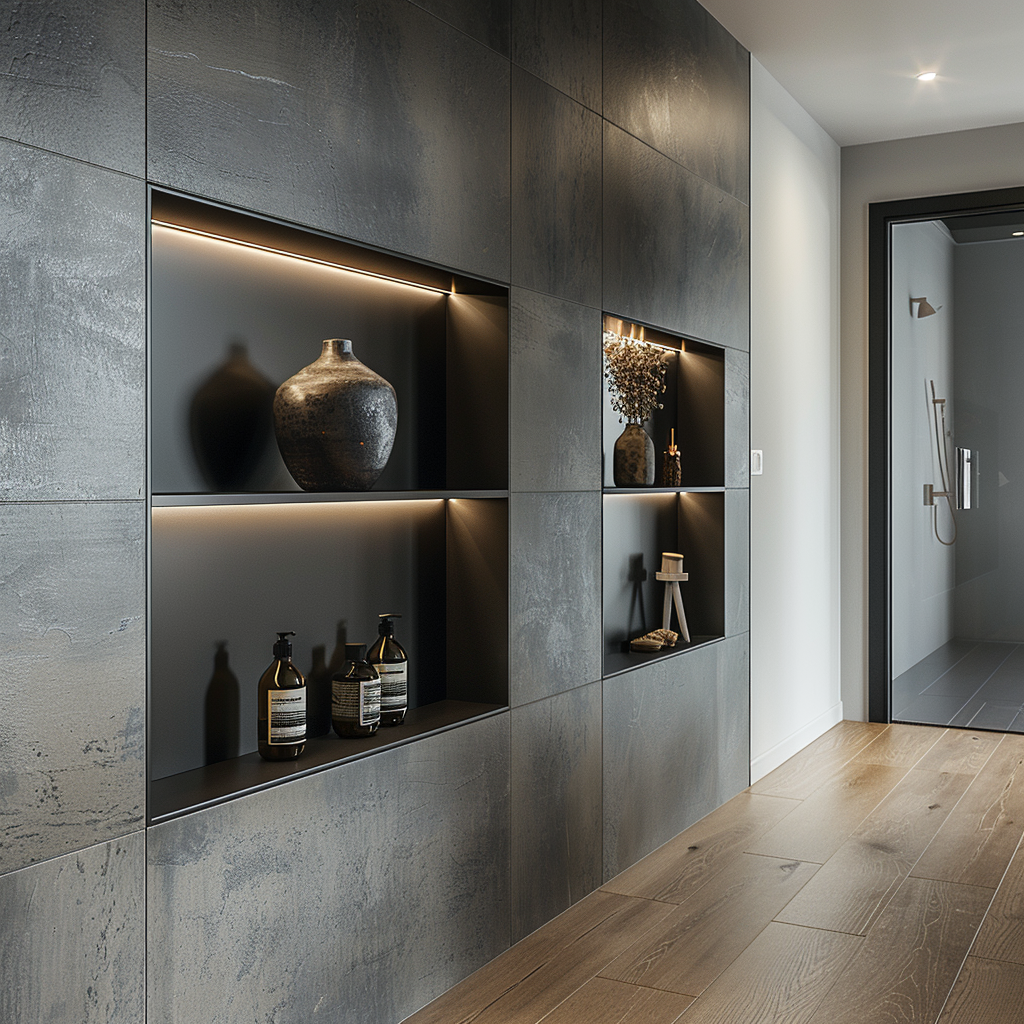 Bergoto bathroom solutions，stainless steel niches