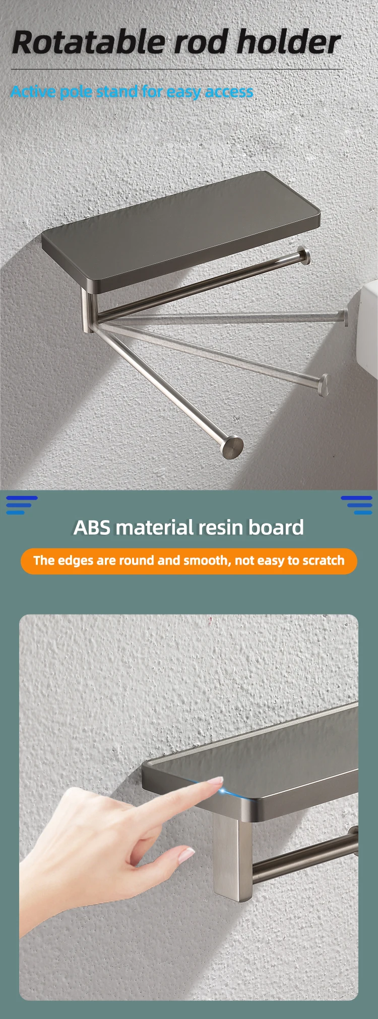 Installation reference for bathroom tissue holder