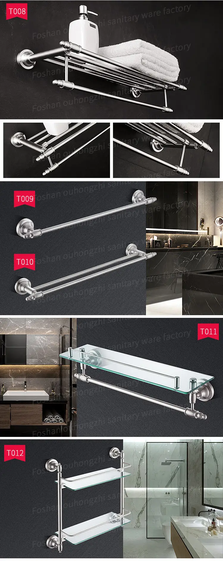 Detail of stainless steel hook and mounting base