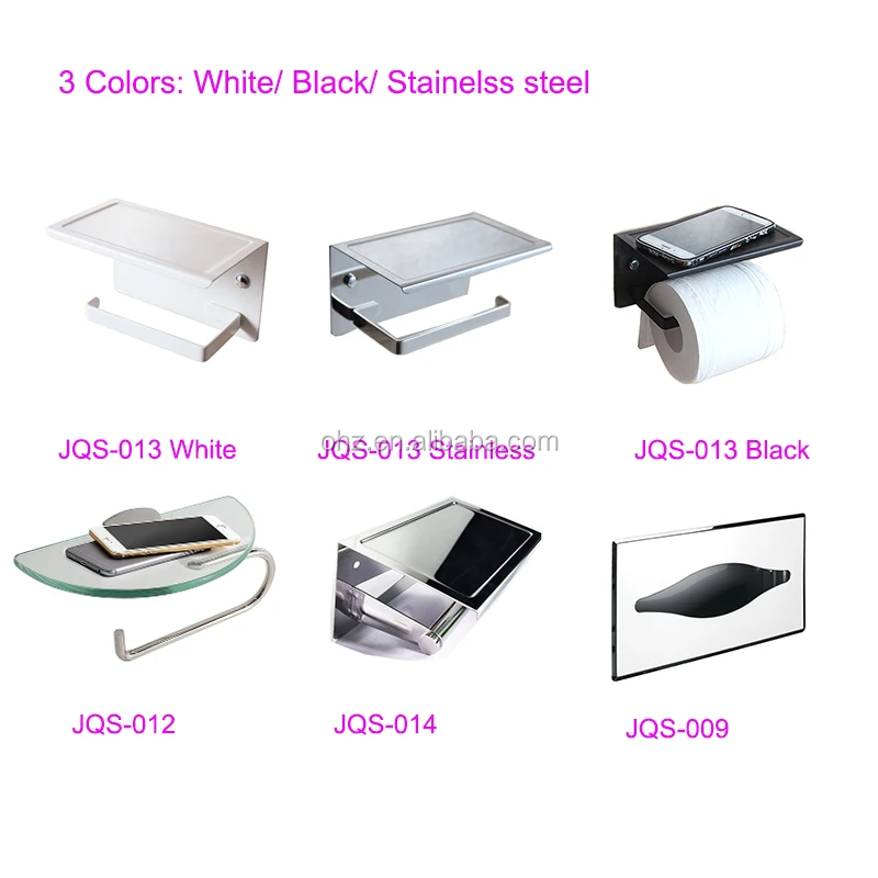 Wall mounted toilet paper holder - side view