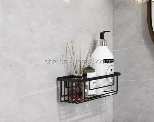 Stainless steel bathroom shelf rack - overall view