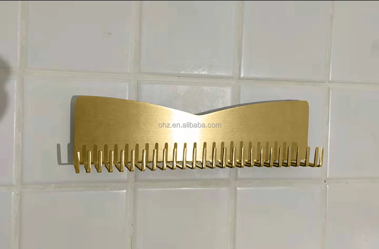 Hair extension display rack with multiple hanging positions