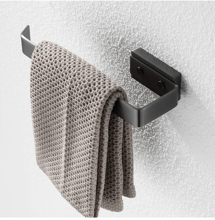 Single towel bar - end cap and structure