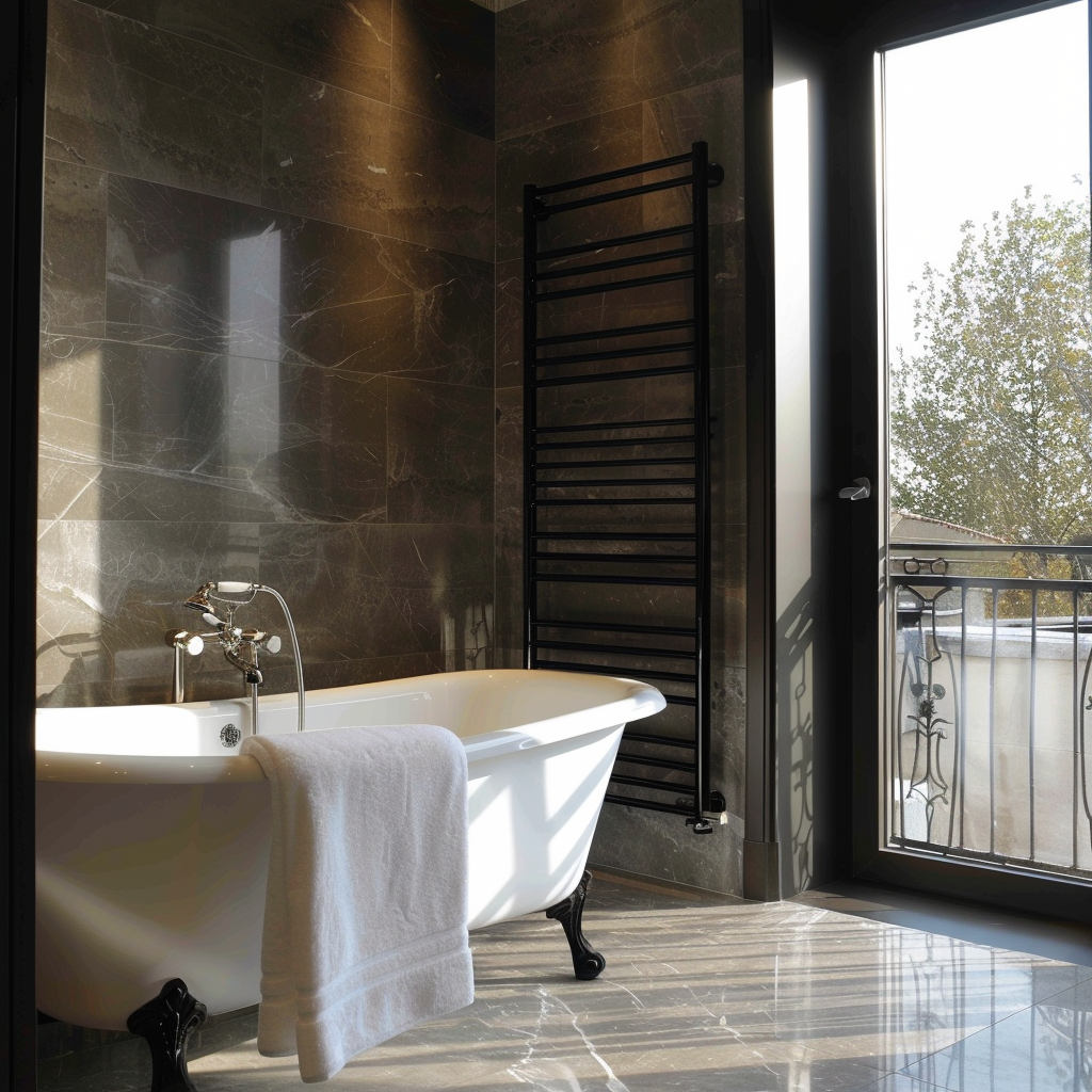 Luxurious electric towel rack