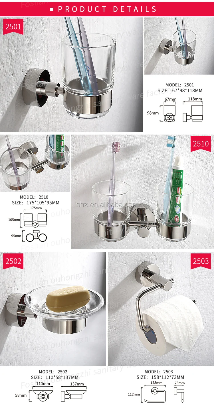 Stainless steel towel bar wall installation close-up