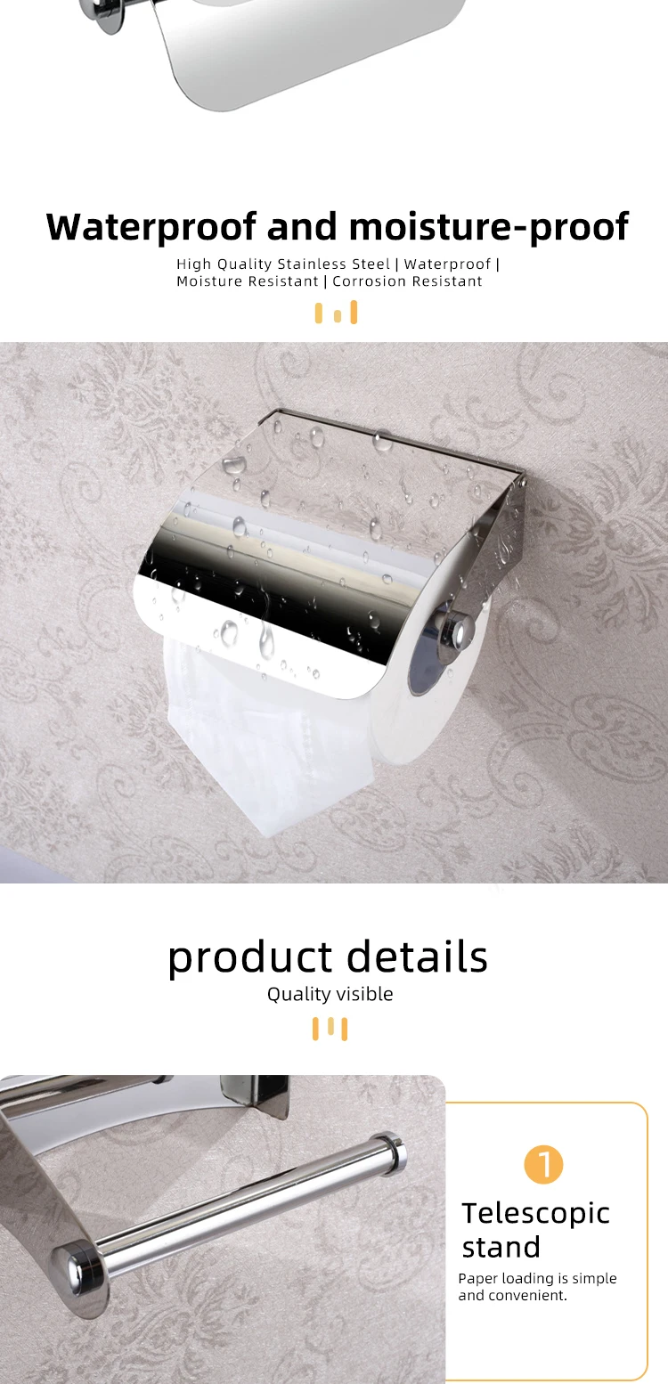 Wall mounted tissue holder box - opening & roll access