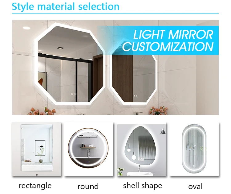 LED mirror package - specification reference view