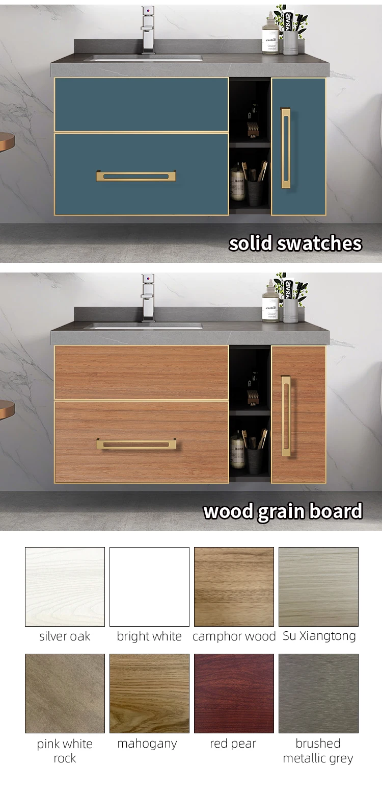 Detail of LED mirror lighting and aluminum frame