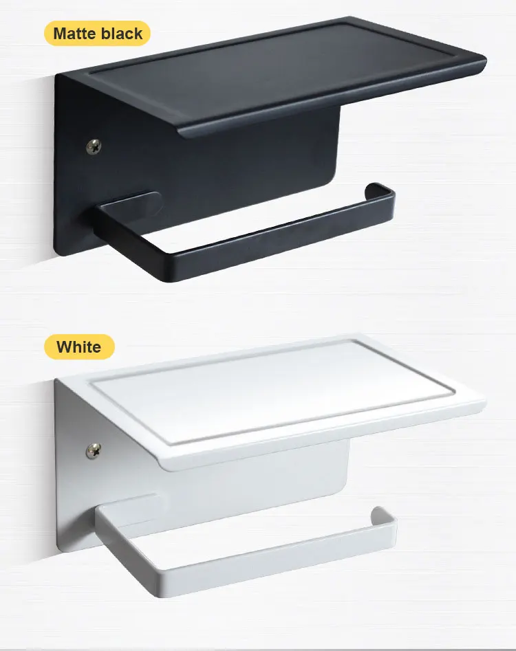 Bathroom tissue holder - mounting accessories and installation