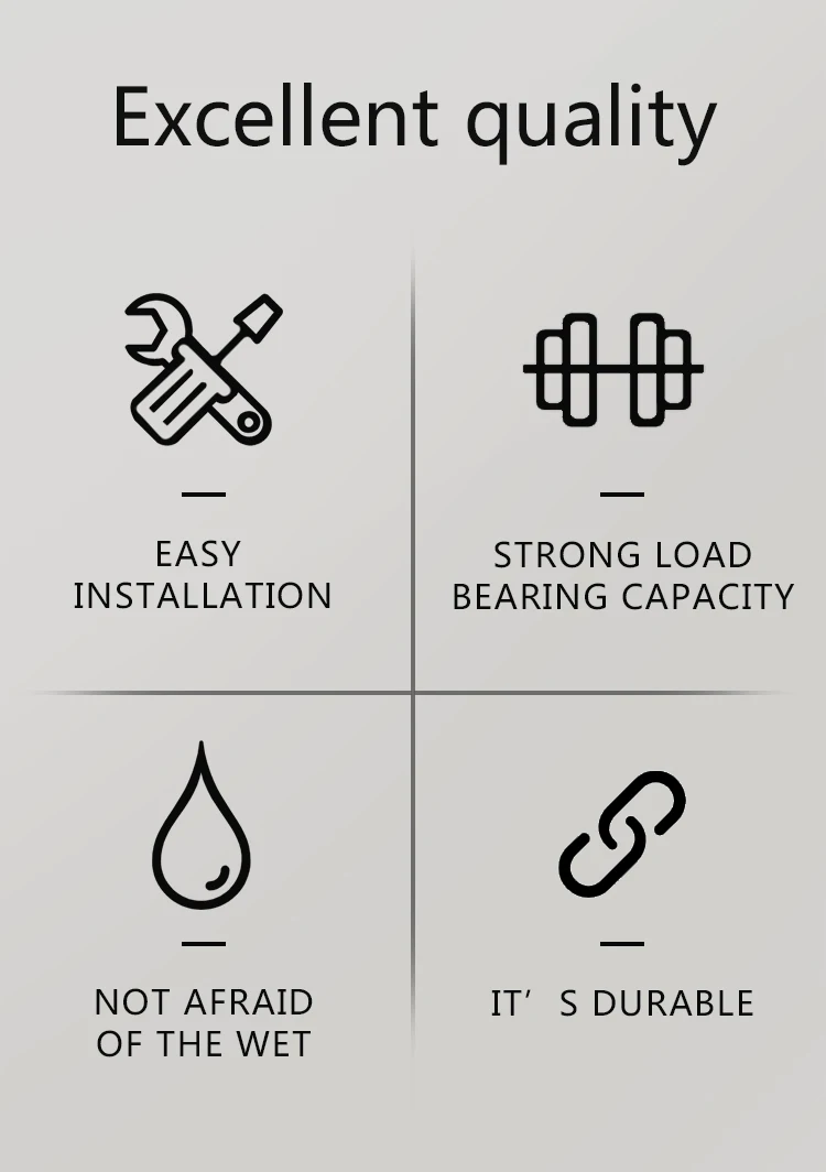 Self adhesive towel rack - finish and edge detail