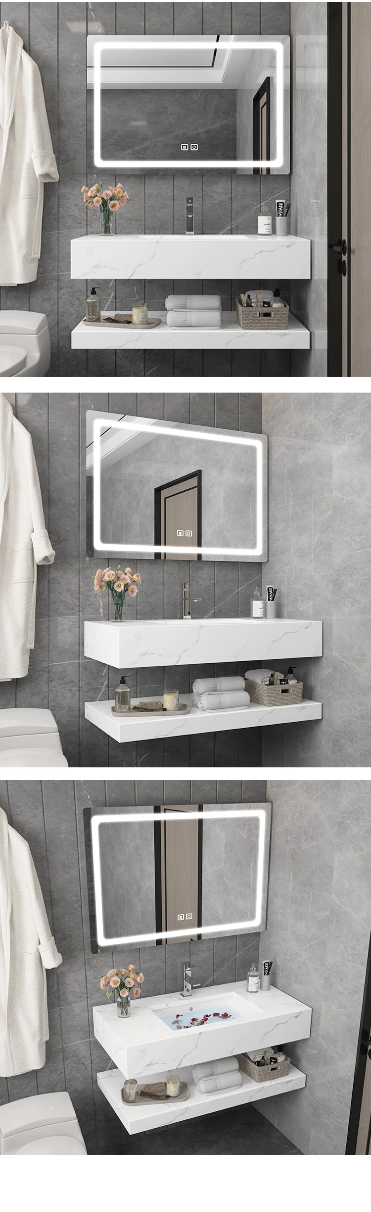 Installed example showing modern bathroom integration