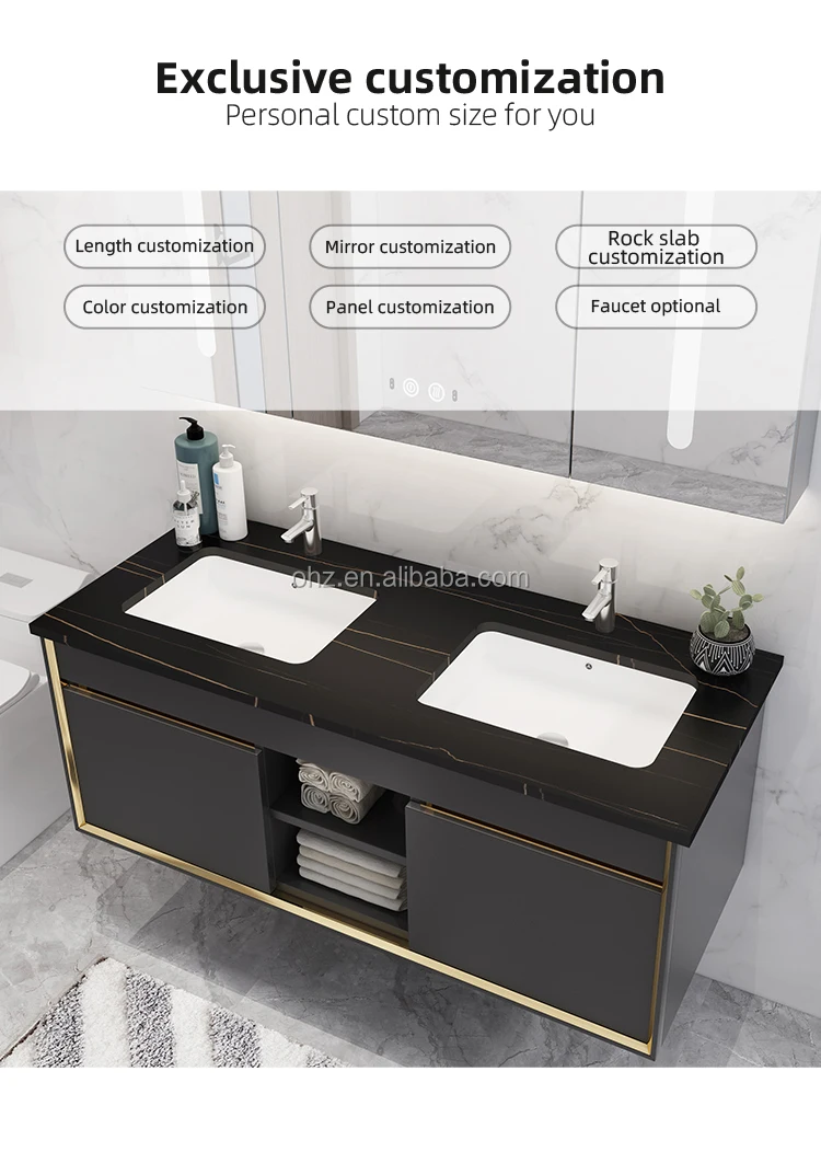 Double Basin Vanity Side View