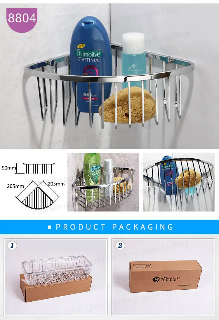 Installed shelf in modern bathroom