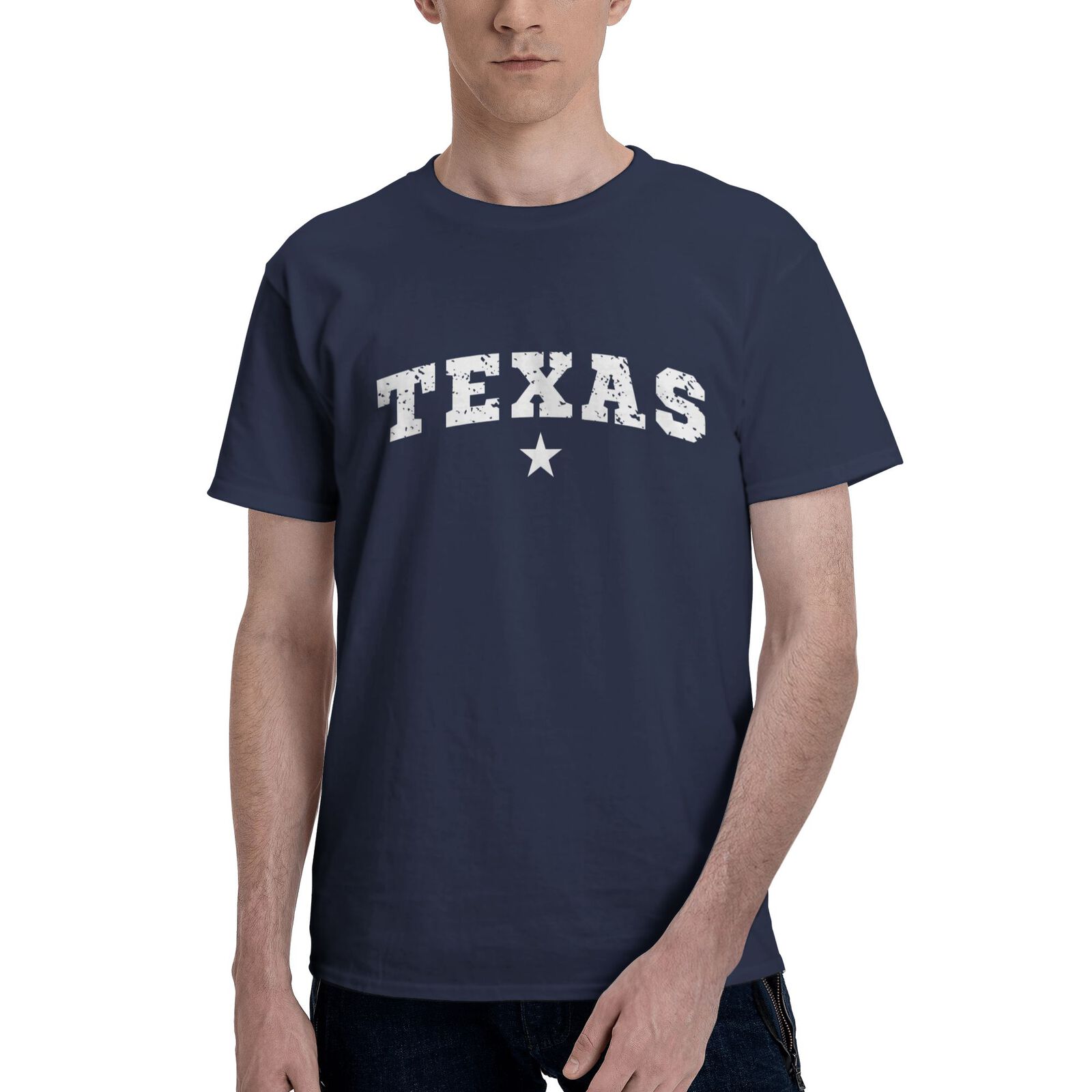 Texas T-Shirt 100% Cotton Crew Neck Short Sleeve T-Shirt CULTSTV301