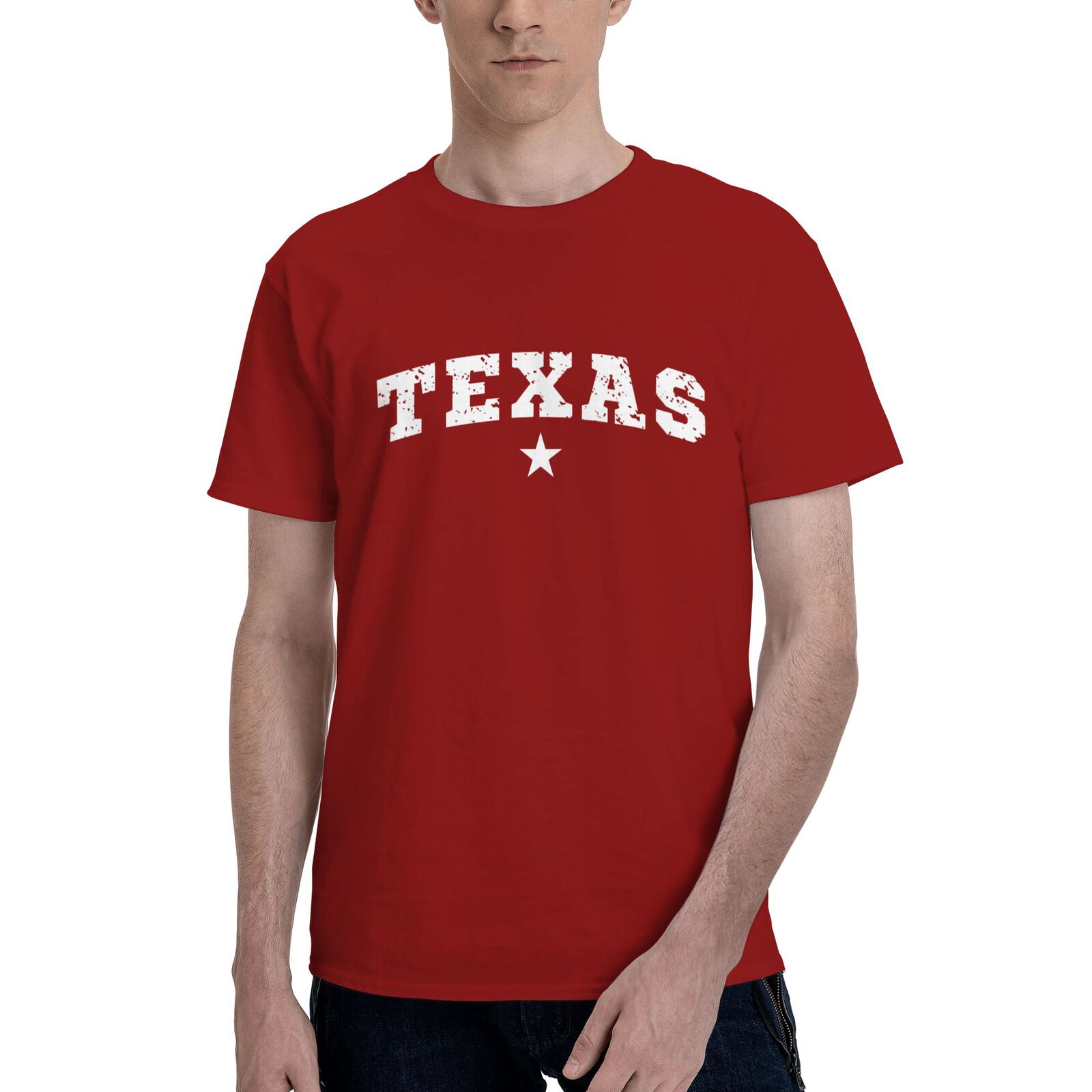 Texas T-Shirt 100% Cotton Crew Neck Short Sleeve T-Shirt CULTSTV301