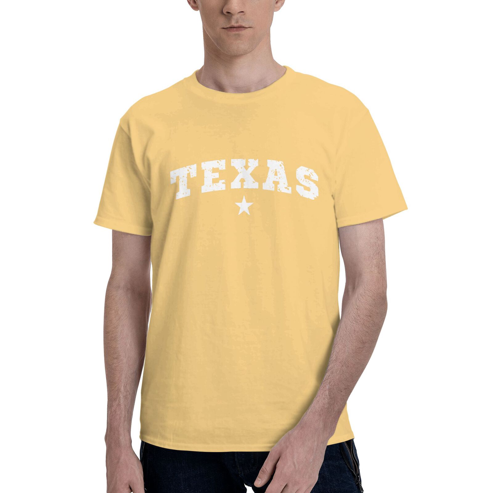 Texas T-Shirt 100% Cotton Crew Neck Short Sleeve T-Shirt CULTSTV301