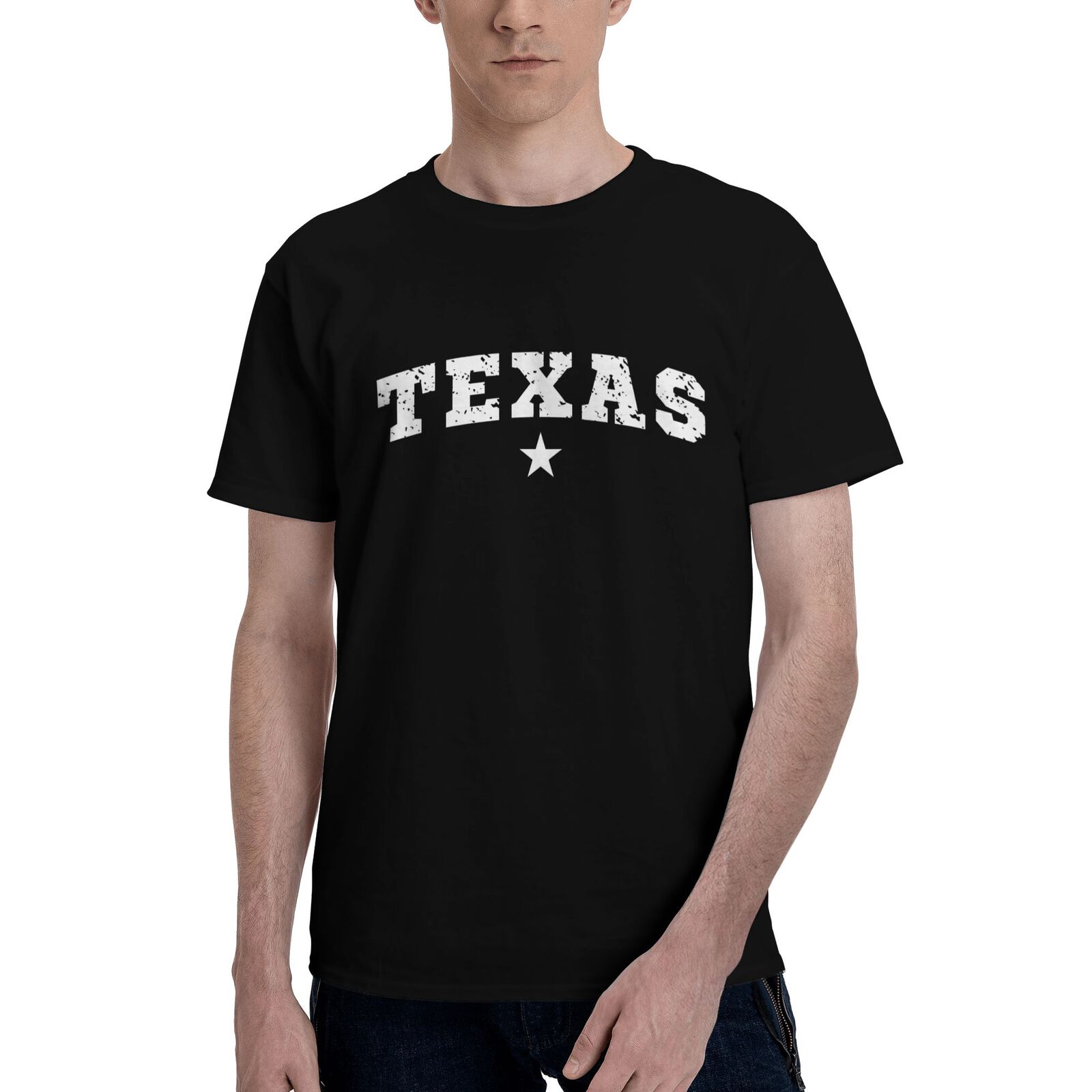 Texas T-Shirt 100% Cotton Crew Neck Short Sleeve T-Shirt CULTSTV301