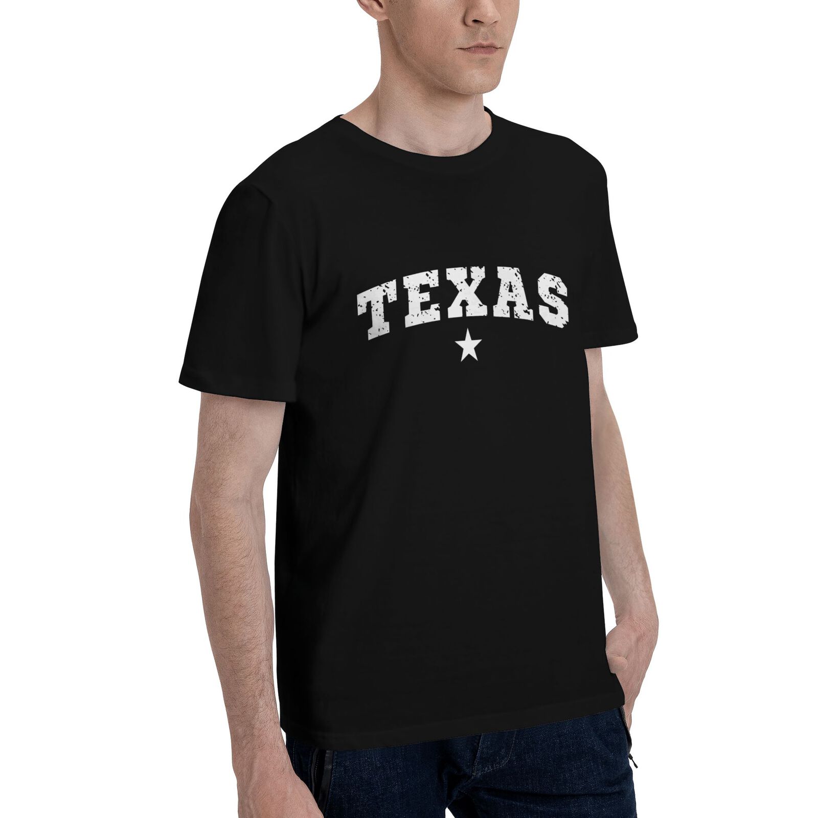Texas T-Shirt 100% Cotton Crew Neck Short Sleeve T-Shirt CULTSTV301