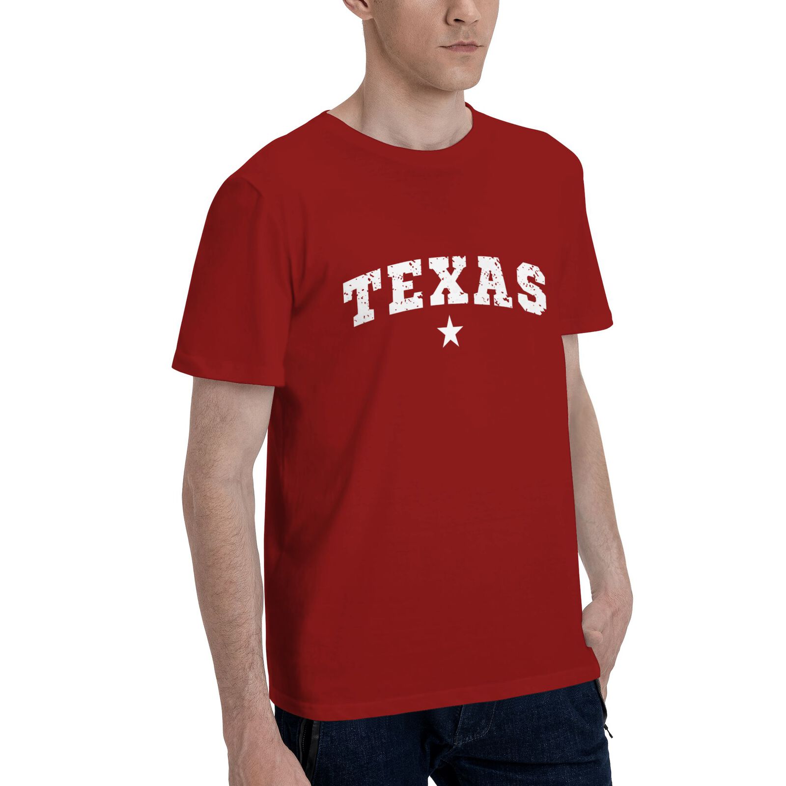 Texas T-Shirt 100% Cotton Crew Neck Short Sleeve T-Shirt CULTSTV301