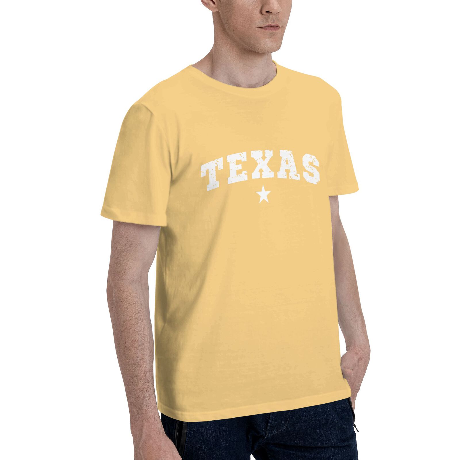 Texas T-Shirt 100% Cotton Crew Neck Short Sleeve T-Shirt CULTSTV301