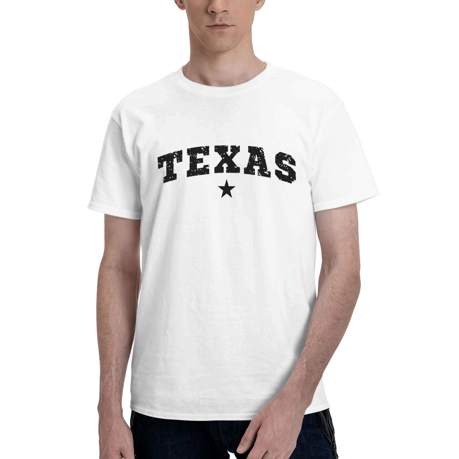 Texas T-Shirt 100% Cotton Crew Neck Short Sleeve T-Shirt CULTSTV301
