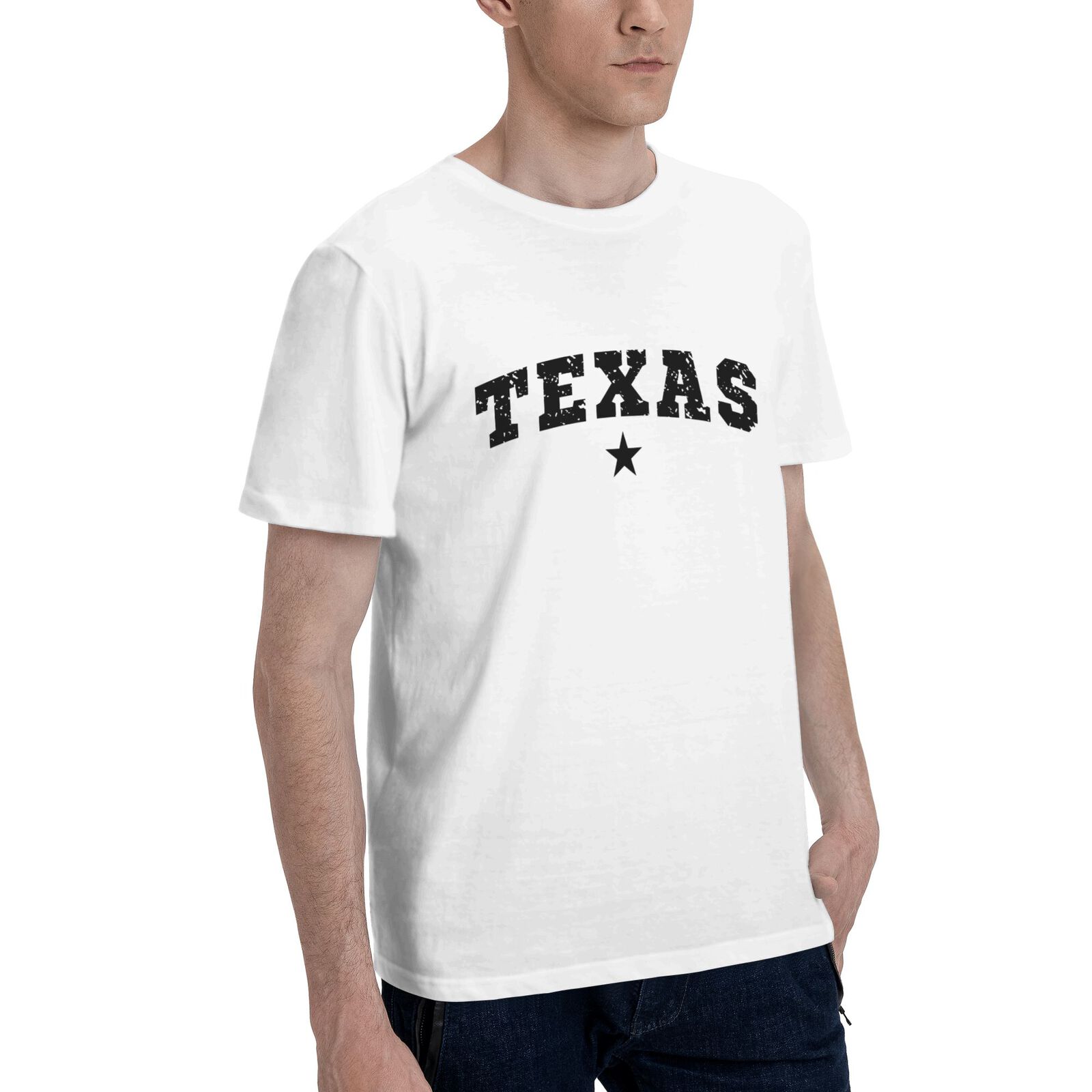Texas T-Shirt 100% Cotton Crew Neck Short Sleeve T-Shirt CULTSTV301