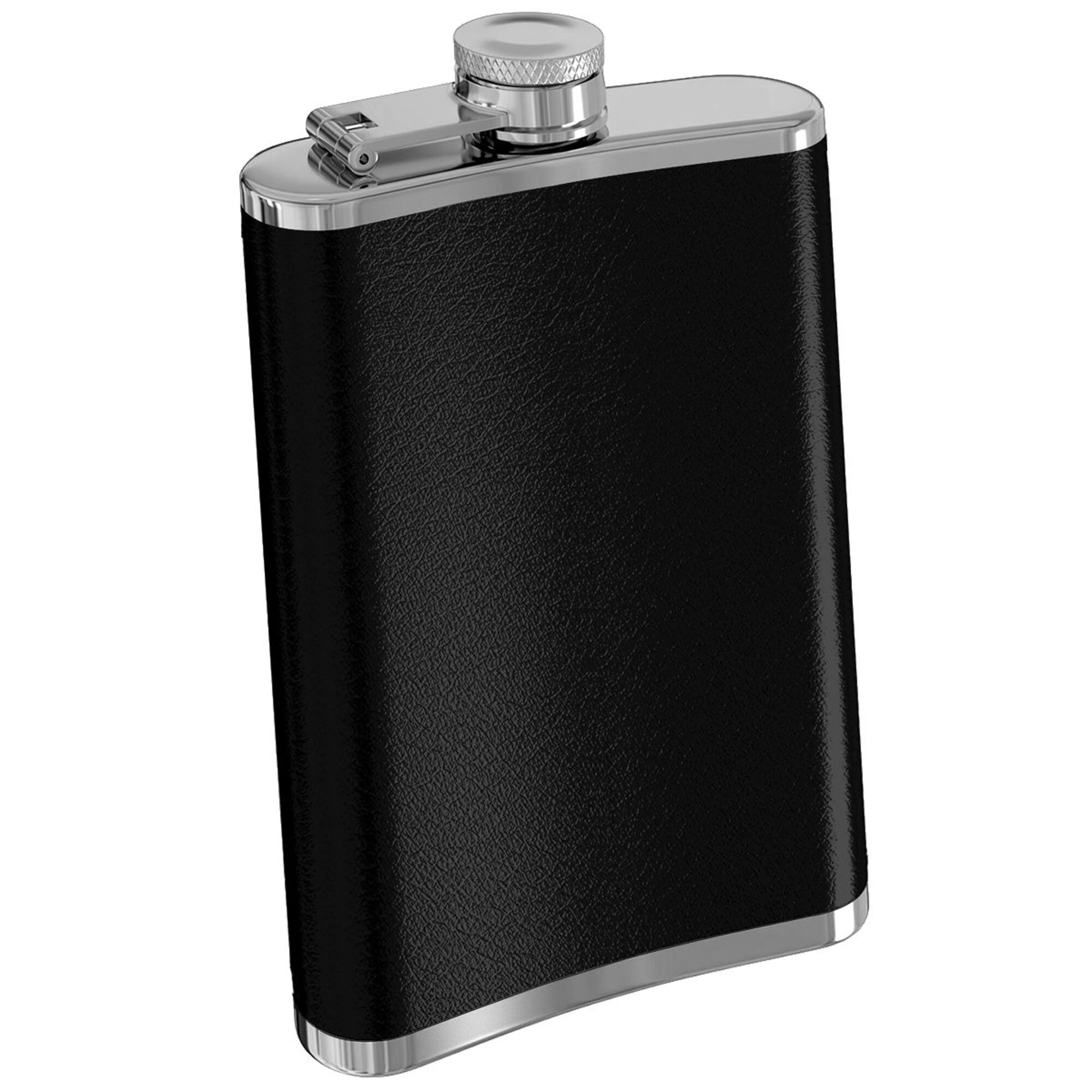 American Flag 8 oz Flask | Stainless Steel Hip Flask for Liquor – Matte Black, Great Gift Idea for Veterans 