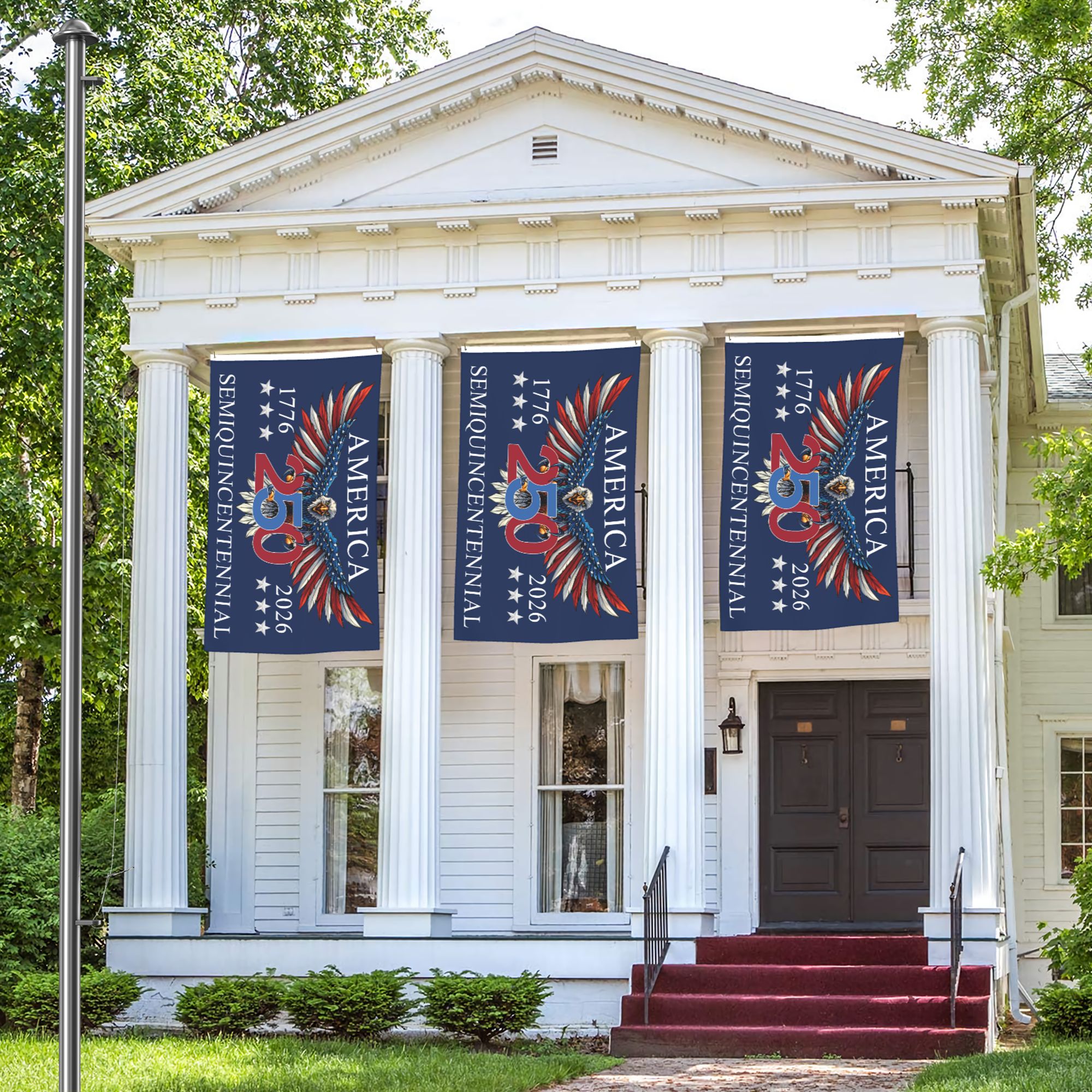 America 250th Anniversary Semiquincentennial Eagle Grommet Flag 1776-2026 USAMR2501