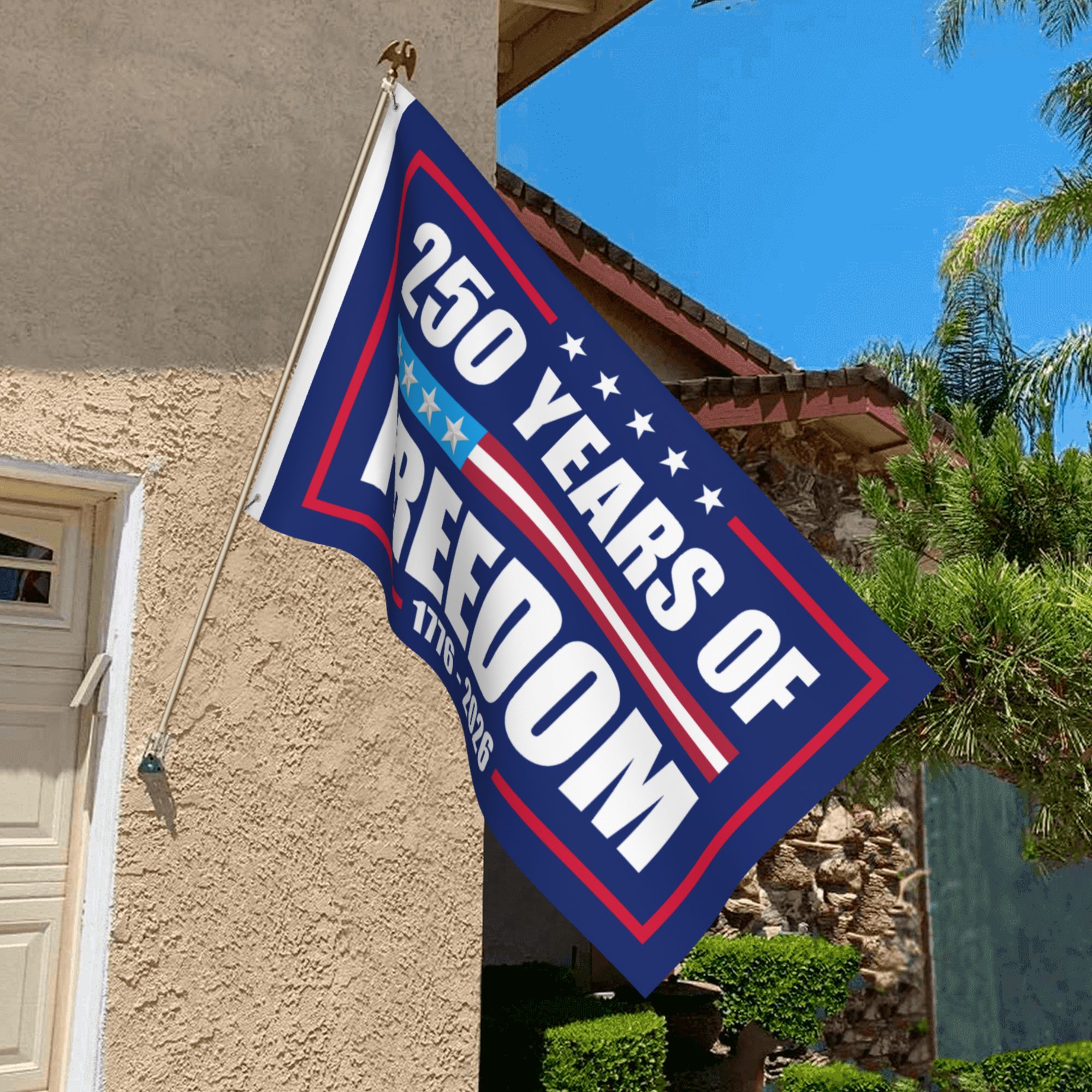 American 250 Years Of Freedom Flag 1776-2026 Semiquincentennial Grommet Flag US250YFF