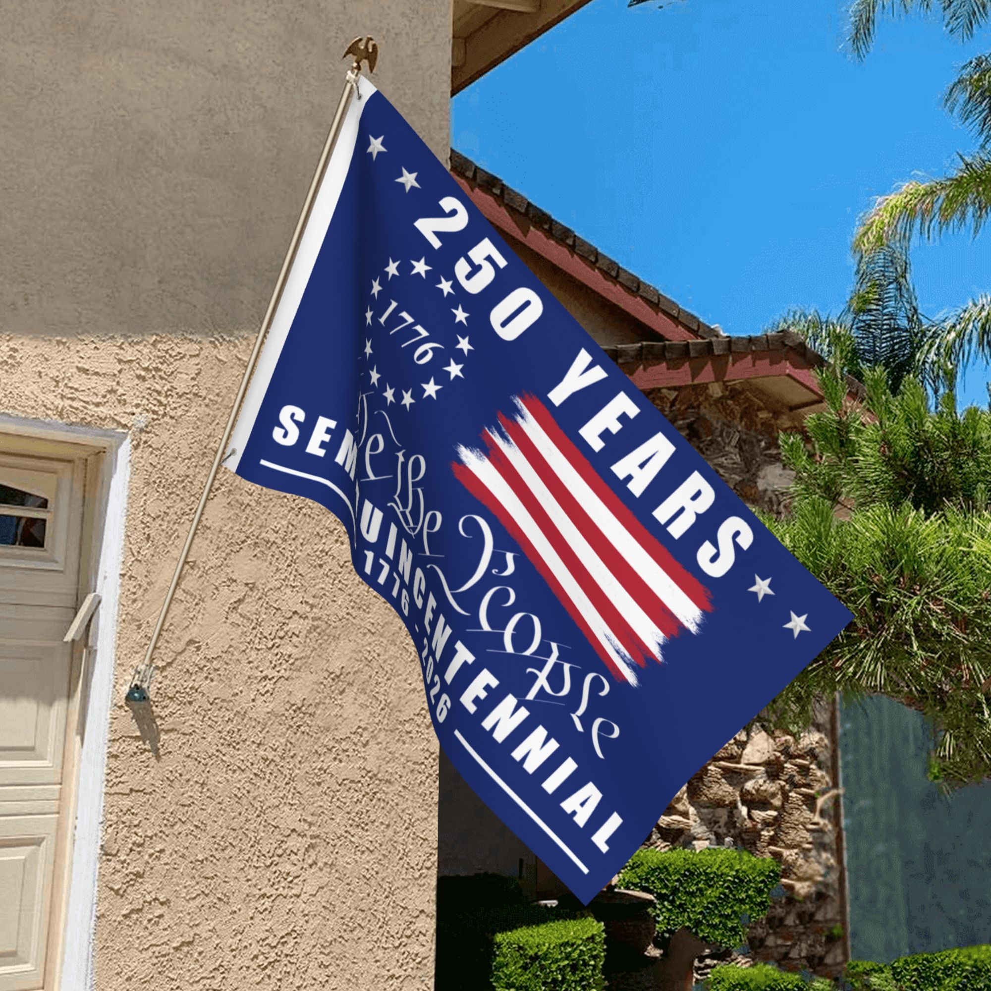 American 250 Years Semiquincentennial Flag - We The People 1776-2026 13 Stars WS25016